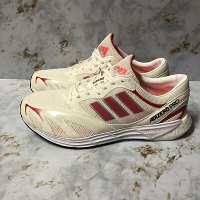 Adidas Adizero Pro DNA Running Shoes Cloud‎ White/Solar Red GX5081 Men\'s Adidas Adizero Pro DNA Running Shoes Cloud White Solar Red  main image 4