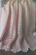 Nice for the Nursery, baby afghan;   4061-108 vintage crochet pattern