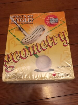 What s My Angle Geometry Davidson IBM Computer game 1991 Sealed Vintage Tandy