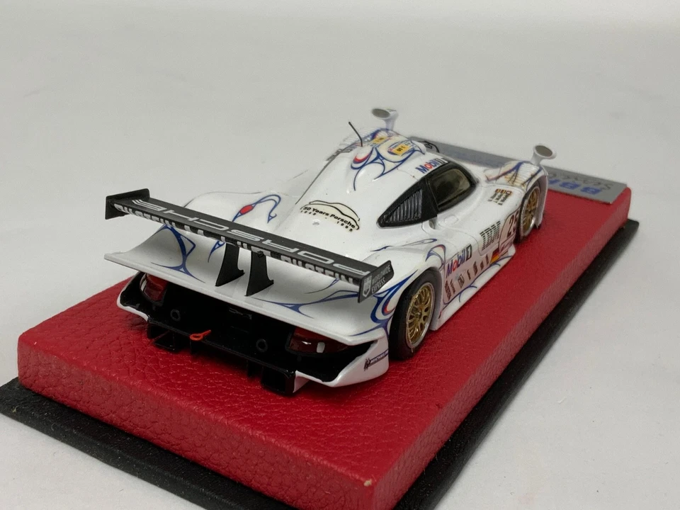 1/43 BBR Porsche 911 GT1 1998 24 H de coche Lemans #25 base de cuero BG162 MG413 Foto 3 de 4