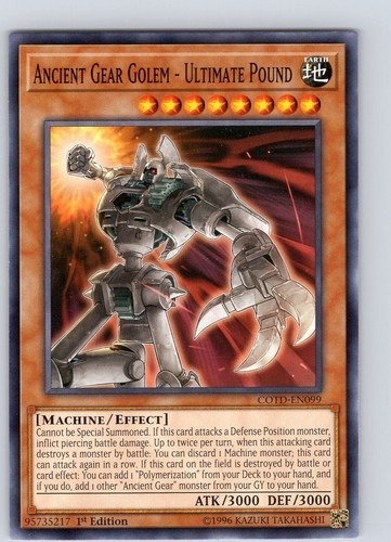 PSA 9 Ancient Gear Golem TLM-EN006 Ultimate Rare 1st Edition