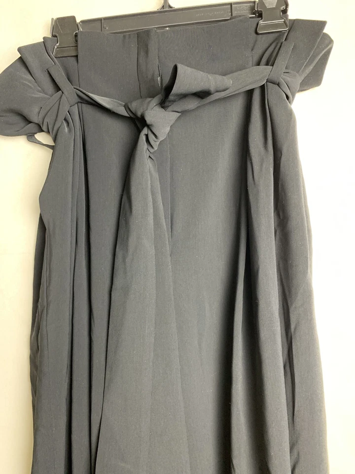 Pantalón corto para mujer Rachel Roy Vic bolsa de papel 18W Plus negro tiro alto plisado 5629 Foto 4 de 4