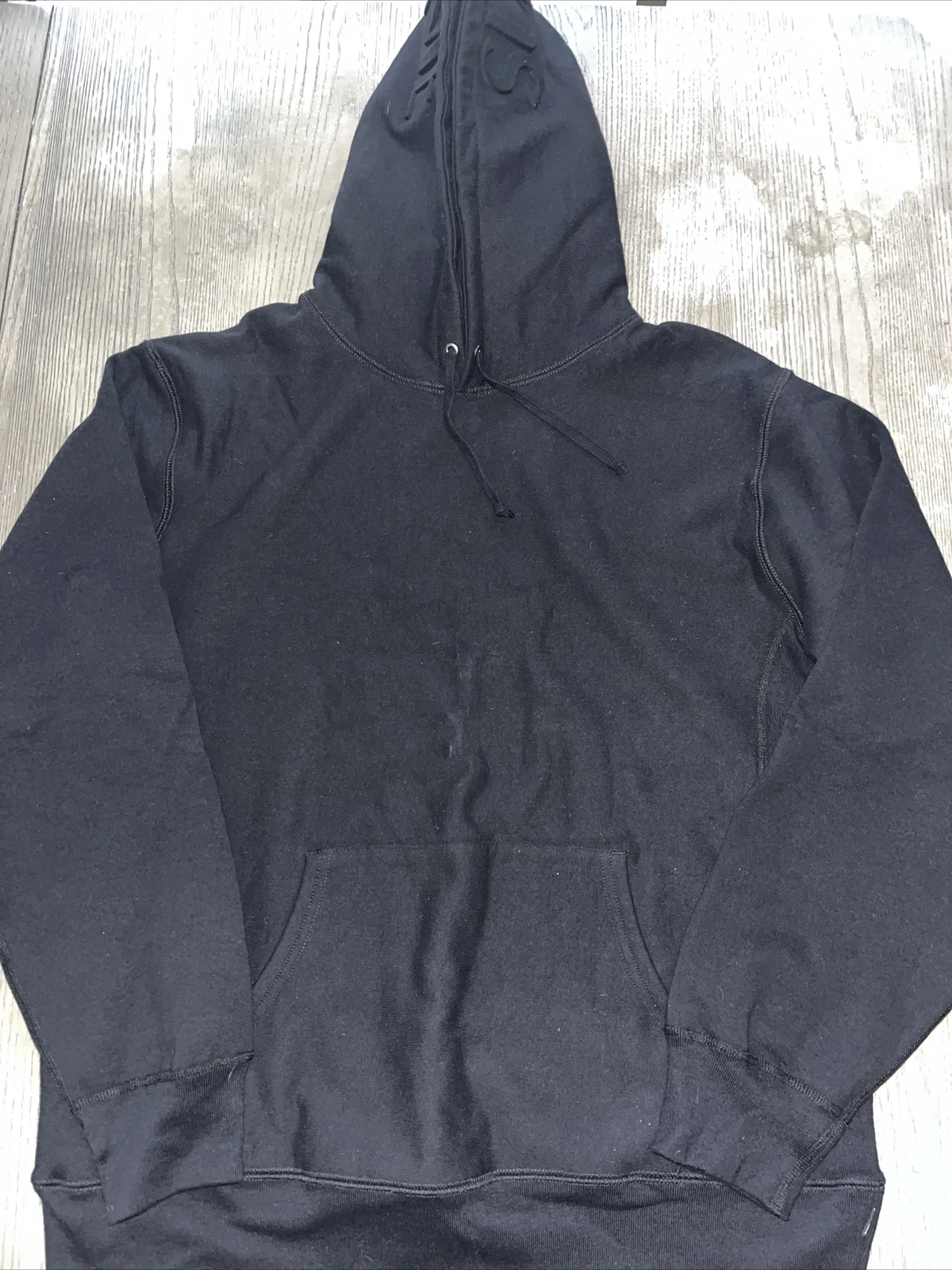 supreme rasies logo hood hooded sweatshirt