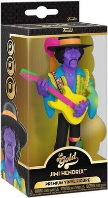 Funko Gold Blacklight Jimi Hendrix Premium 5'' Vinyl figure - New, 2023