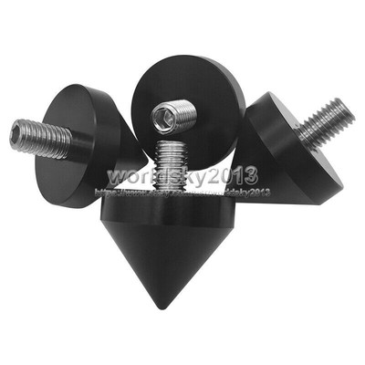 4pcs M6 M8 Aluminum Speaker Spike Shockproof Isolation Stand Feet Cone Base Nail