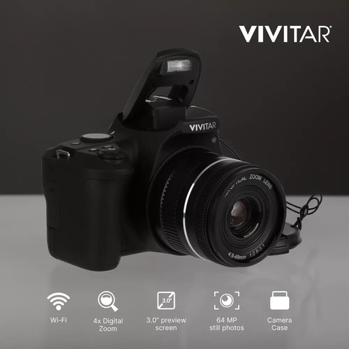 Vivitar 4K UHD 10X Optical Zoom Digital Camera / 64MP / 32 GB SD / Case - Picture 6 of 9