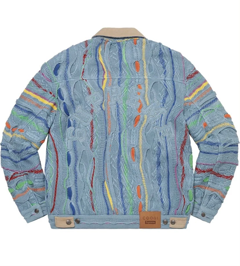 Supreme Coogi Trucker Jacket S Blue