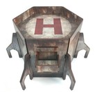 Desecration City Hex Tower, Warhammer 40k, Bolt action, Tabletop Terrain MDF 