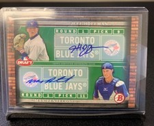 2014 Bowman Draft Dual Draftees Jeff Hoffman & Max Pentcost Dual Auto #14/25