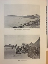 Dakar, le village & palais du gouverneur - Gravure - Maison d'Édition BONG & Cie