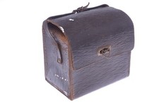 UNBRANDED EARLY ANTIQUE BOX LEATHER CAMERA CASE NO CAMERA KODAK, ZEISS