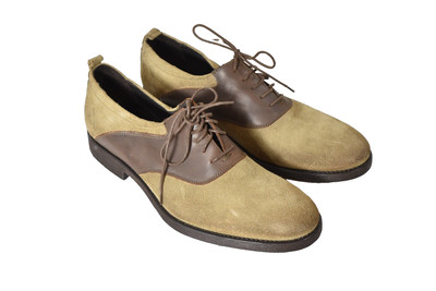 Men's Wallin & Bros Brown Suede Leather Saddle Shoes   EUR 40 US 7   NWD