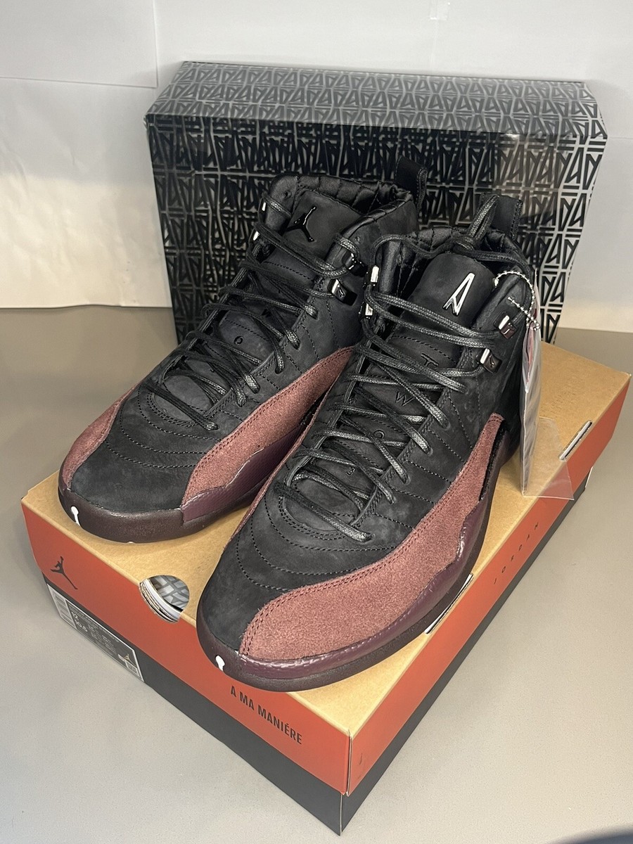 Jordan 12 Retro SP x A Ma Maniere High Black Women's Size
