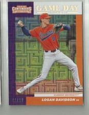 2019 Panini Contenders Draft Game Day Building Blocks Logan Davidson #ed 7 / 10