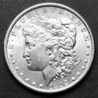 1902 Morgan Silver Dollar, 90% Silver,  Good Condition, New Orleans Mint