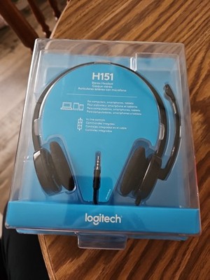 Logitech H151 Stereo Multi Device Headset with In Line Controls Factory Sealed