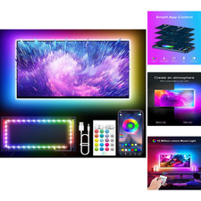 RGB LED Streifen 5m TV Hintergrundbeleuchtung Bluetooth Musik Sync Fernsteuerung