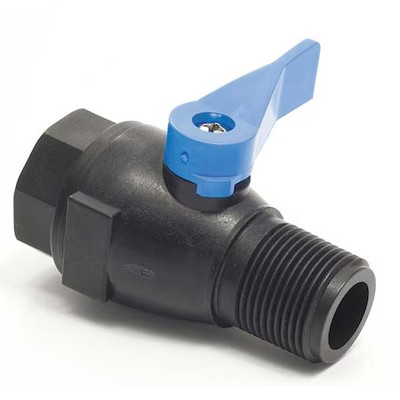 3/4'' Fnpt X Mnpt Pvc Ball Valve Inline, Handle Type: Flag, 7051890