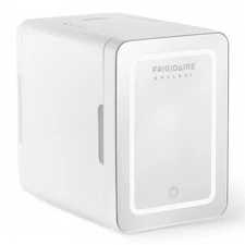 Frigidaire 12" 1 cu ft 9-Can/6L Beauty Light Up Mini Fridge White EFMIS209-WHITE