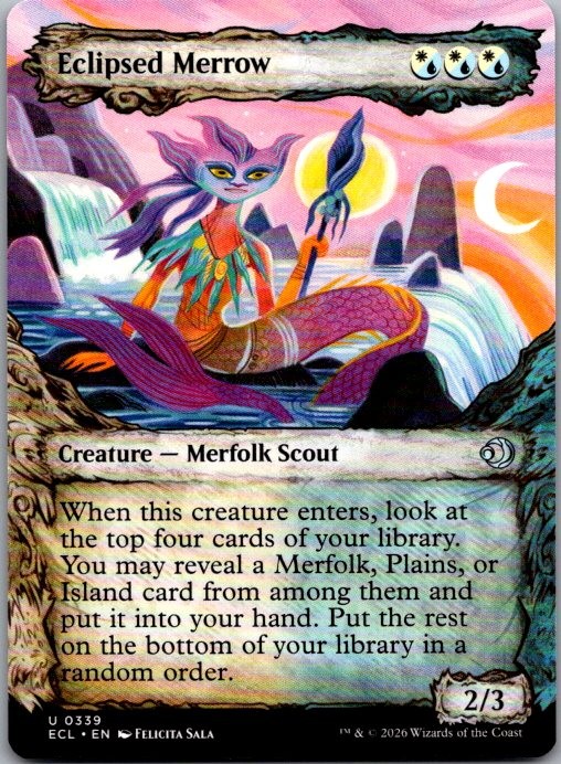 Eclipsed Merrow (Showcase) 339 Uncommon Lorwyn Eclipsed Magic: The Gathering NM