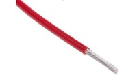 PrzewóD Do UrząDzeń Ptfe Ptfe Czerwony, 100M 0,34 Mm² 19/0,15 Mm, 300 V, -75→ +2