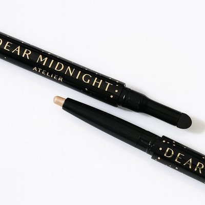 DEAR MIDNIGHT ATELIER DUAL-ENDED EYESHADOW STICK + BLENDER CHAMPAGNE DREAM 0.017