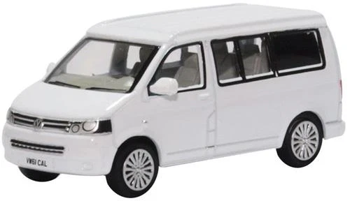 VANS Oxford Diecast 76T5C002 VW T5 California Camper Candy White OO Gauge