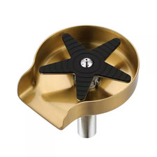 5 In. Stainless Steel Glass Rinser for Kitchen Sinks in Brushed Gold