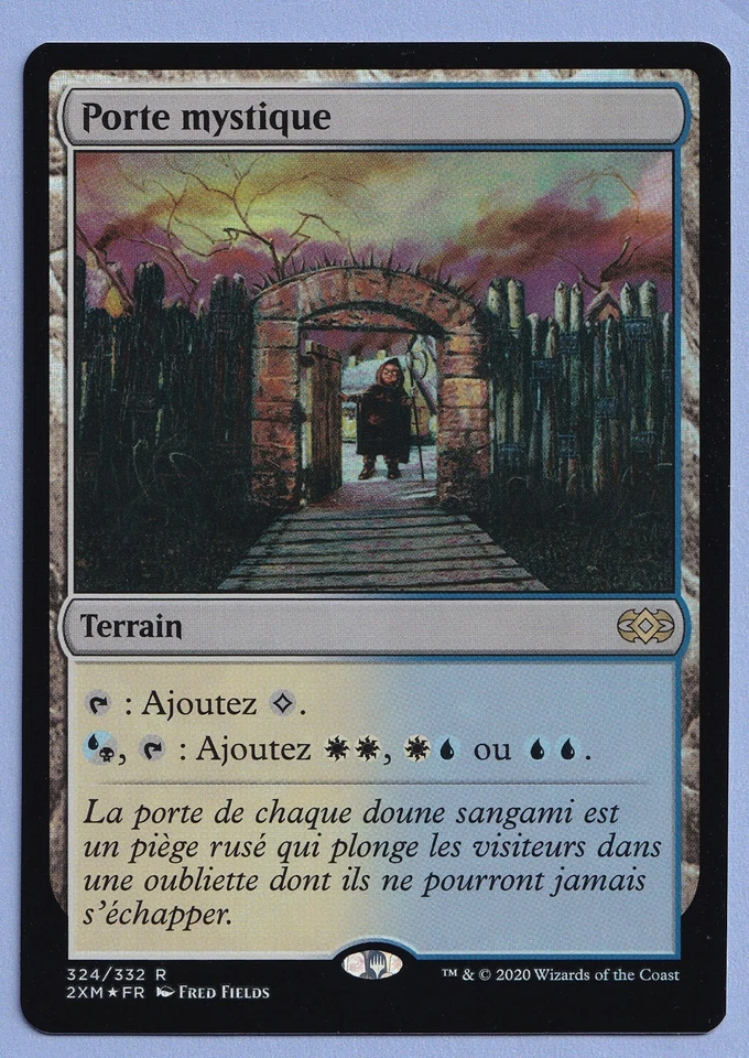 Mystic Gate FOIL French Mtg MISPRINT Wrong mana symbol. B instead W - Imagen 3 de 4