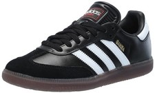 Adidas Unisex Adult Samba Indoor Shoes - Black/White/Vivid Red US W8.5/M7.5 