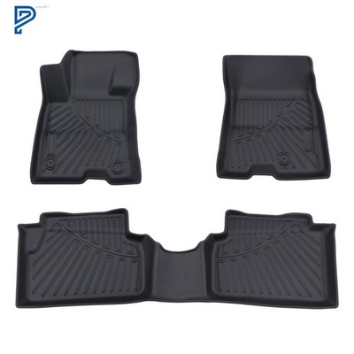 TPE 3PCS Front & Rear Floor Mats Liners Black For Ford Maverick Hybrid 2022-2026