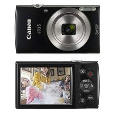 Canon IXUS 185/ ELPH 185 Digital Camera 20 MP 8x Optical Zoom Auto Focus - Black