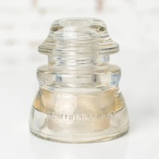 Vintage Clear Hemingray 45 Glass Insulator โ Made in USA
