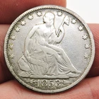 1853 Seated Liberty Half Dollar Arrows & Rays VG
