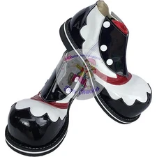 Mexican Professional White Black Clown Shoes Zapato Para Payaso Made In Mexico