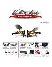 PES110 VALTER MOTO COMMANDES RECULÉES T2.5 OR SUZUKI SV 650 ABS 2016 2022