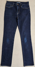 Levi 724 High Rise Straight Blue Stretch Denim Jeans Size 29