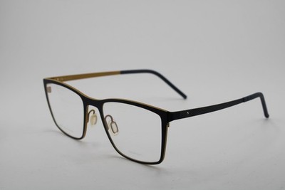 NEW BLACKFIN BF 826 ARVIAT BLUE YELLOW GUNMETAL AUTHENTIC EYEGLASSES 51-19