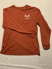 Whataburger Logo Est 1950 Men’s Large Long Sleeve Shirt Fast Food Employee