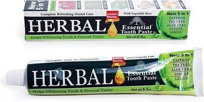 1 Pack Essential Palace Herbal  5 In 1, Fluoride Free & Vege Base Toothpaste 