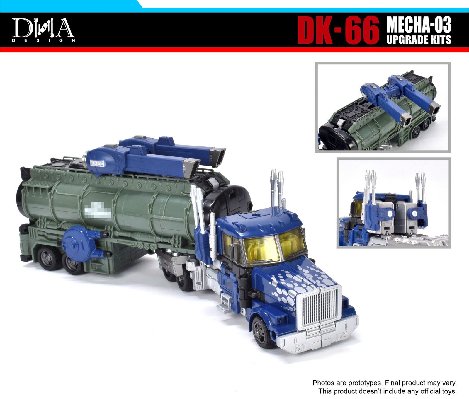 DNA Design DK-66 Upgrade Kit for Mecha-03 (Optimus Prime Type MFS-3) US SELLER