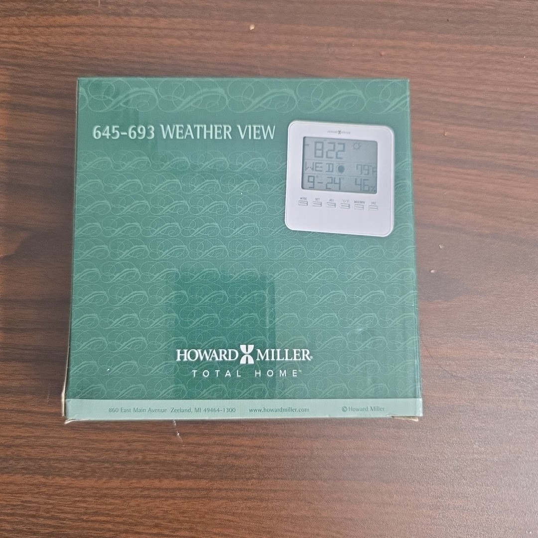 HOWARD MILLER WEATHER VIEW TABLETOP CLOCK 645 693 Asu Arizona State University F