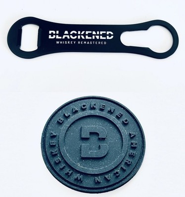 Metallica Blackened American Whiskey PROMO rubber coin & bottle opener no vinyl