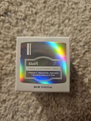 Klairs Freshly Juiced Vitamin E Mask, 15ml/0.5oz Travel Size, Sealed Box