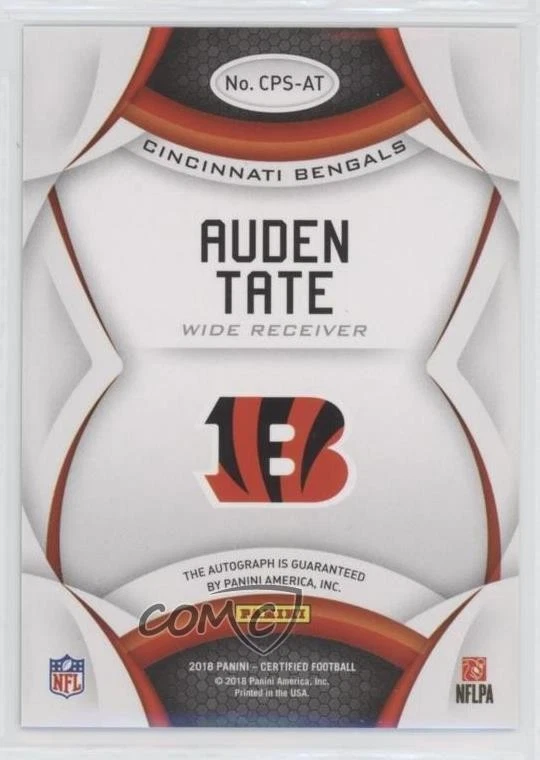 2018 Certified Potential Signatures Mirror Blue /50 Auden Tate Rookie Auto RC - Image 2 of 2