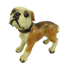 English Bulldog Figurine Figure Resin Puppy Dog Pet Animal 4.5 Inches Long
