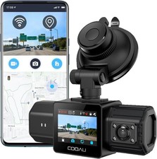 COOAU Dual Dash Cam 2.5K 1080P, Front and Inside,Night Vision, Accident Record