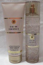 Bath  Body Works Fine Fragrance Mist  Ultimate Cream Set Lot 2 EAU DE COCONUT