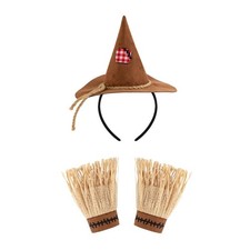 Eye Catching Friendly Scarecrow Role Play Costume Set For Adults And Kids
