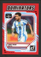 2025-26 LIONEL MESSI PANINI DONRUSS ROAD TO FIFA WORLD CUP 26 DOMINATORS RED